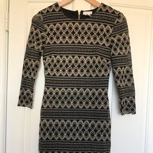 Cache lace overlay Dress, fitted